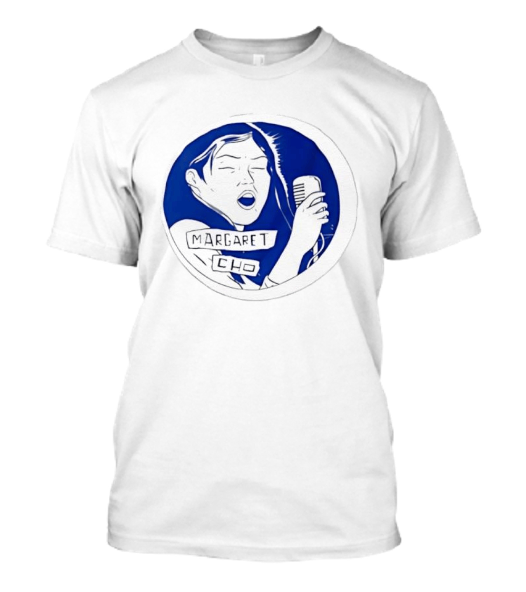 Margaret Cho Comedian Ink Sketch Microphone Drawing T-Shirt