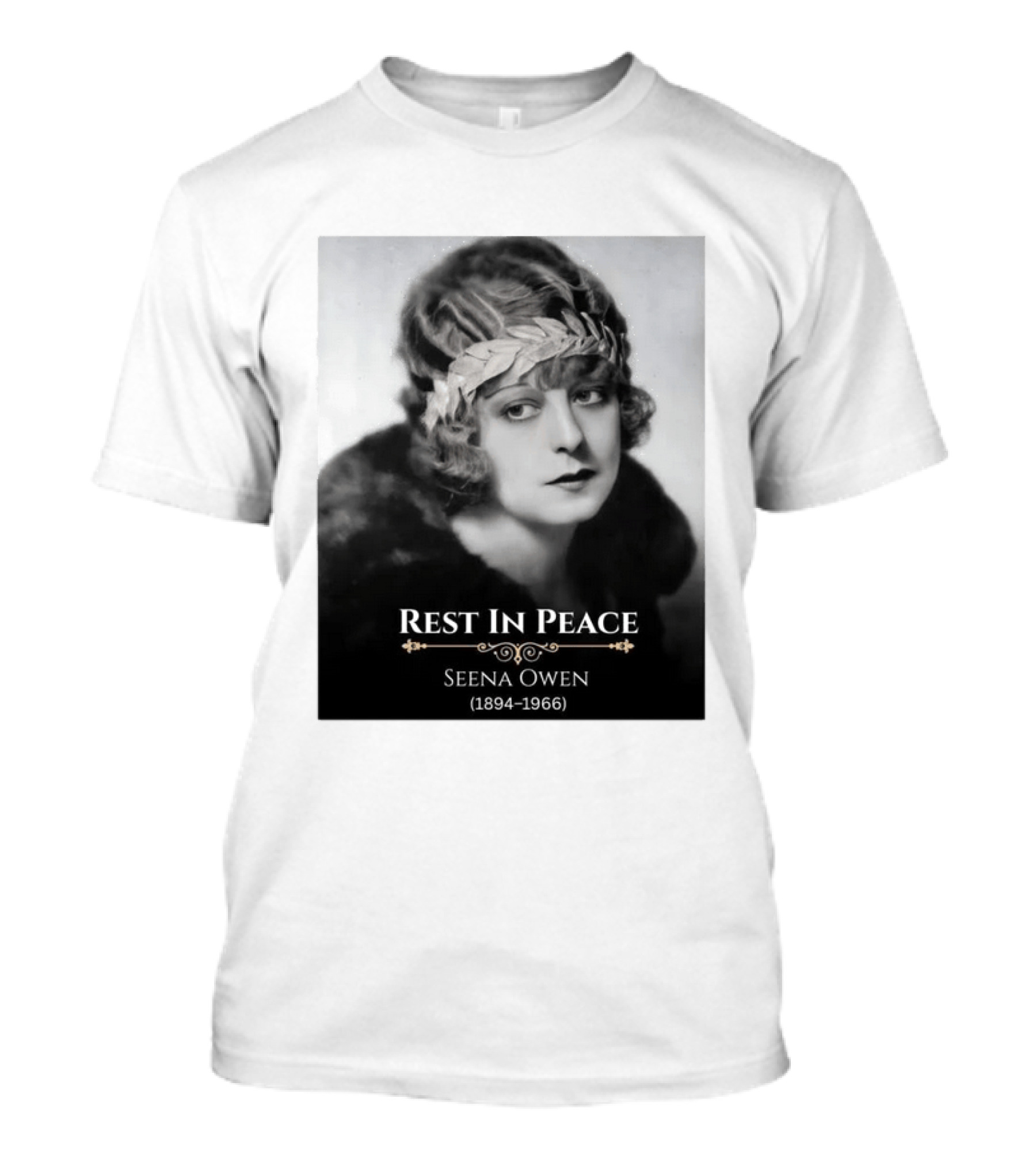 Rest In Peace Seena Owen 1894 1966 Memorial Tribute Vintage Photography T-Shirt