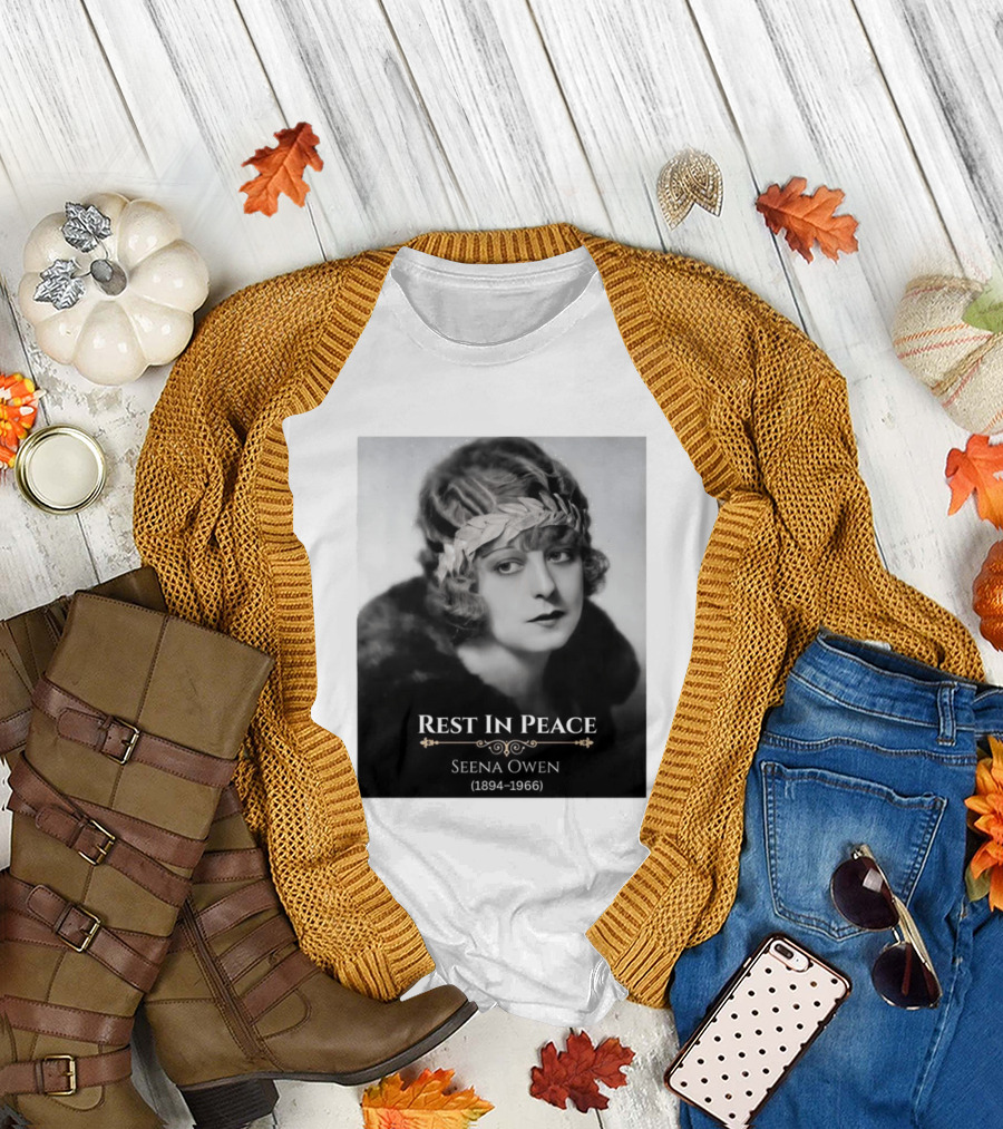 Rest In Peace Seena Owen 1894 1966 Memorial Tribute Vintage Photography T-Shirt
