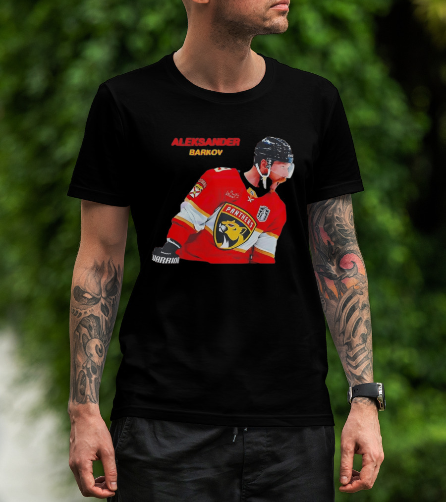 Aleksander Barkov Number 16 Florida Panthers Red Hockey Jersey T-Shirt