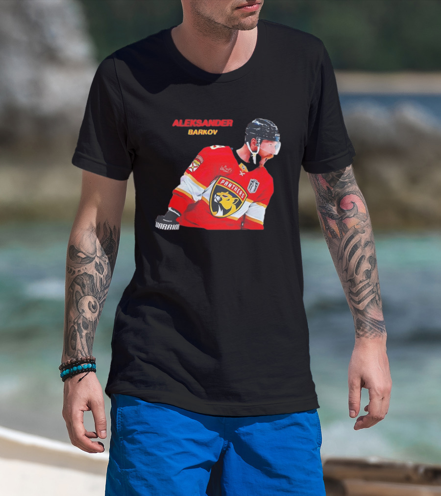 Aleksander Barkov Number 16 Florida Panthers Red Hockey Jersey T-Shirt