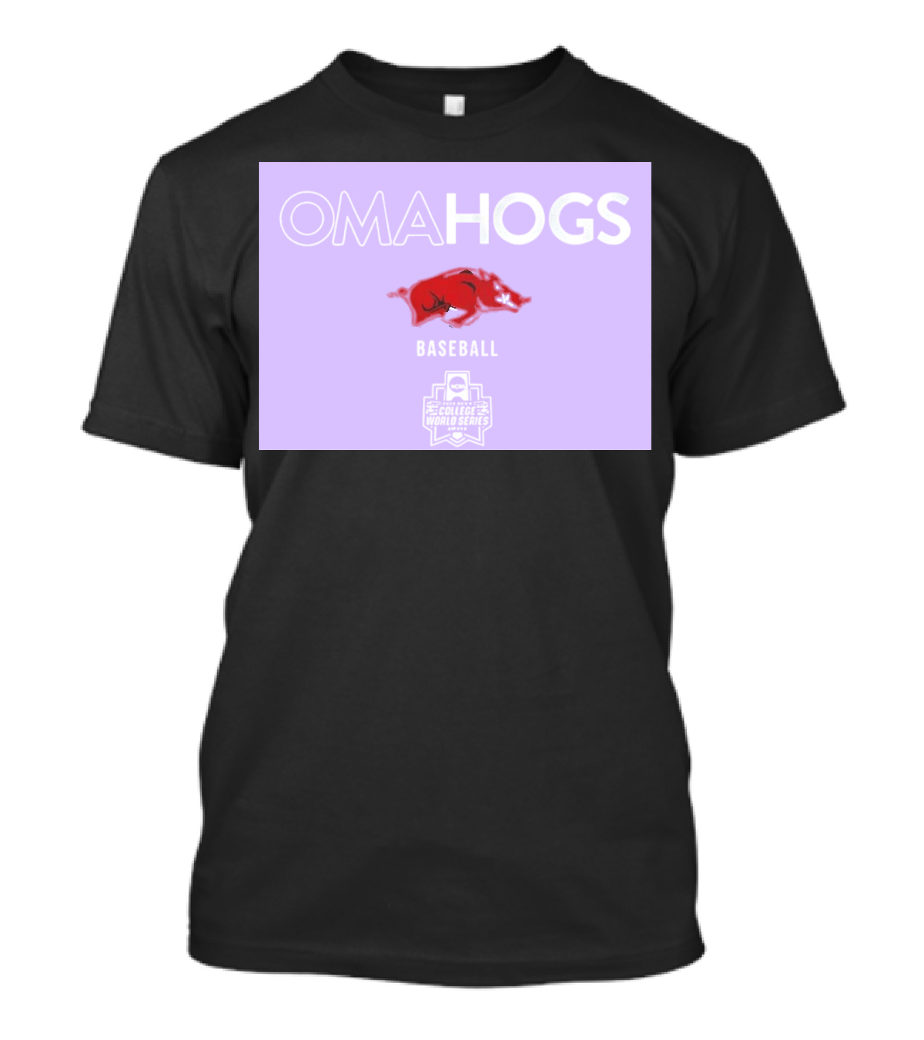 Omahogs Baseball Arkansas 2026 NCAA College World Series T-Shirt