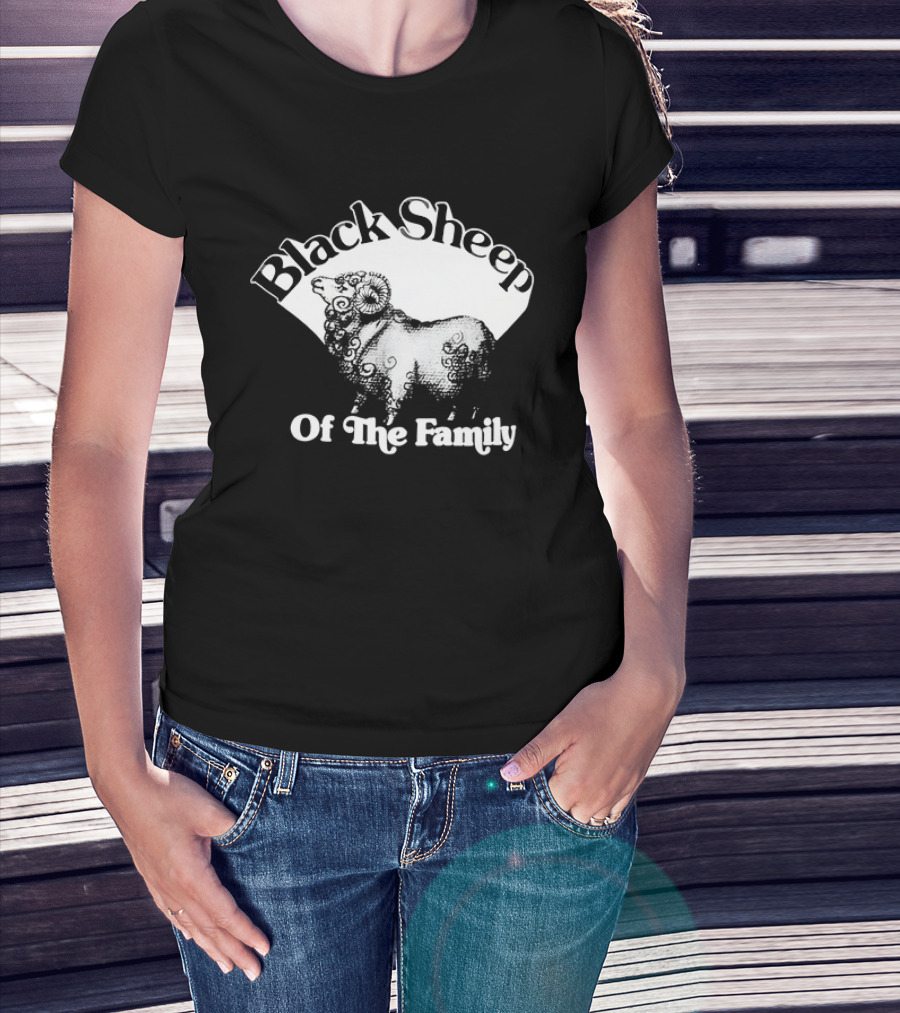 Black Sheep Of The Family Playful Sheep T-Shirt