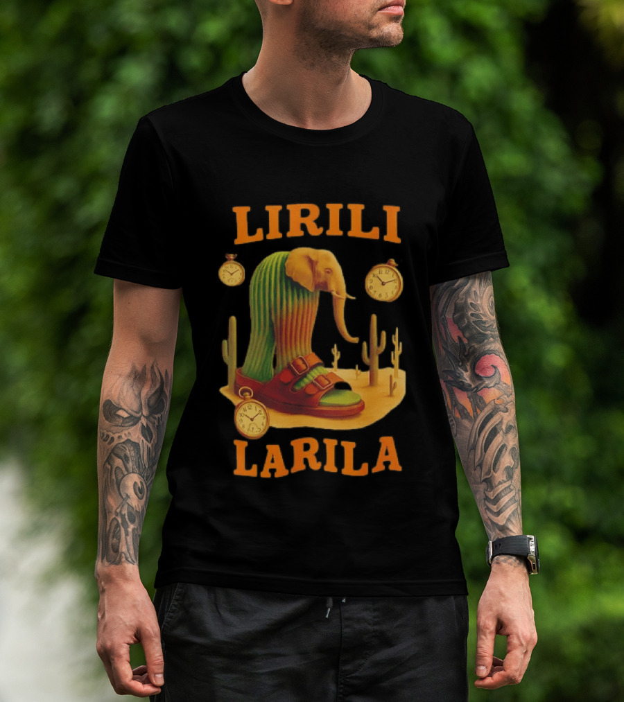 Lirili Larila Elephant Cactus Surreal Art Italian Brand T-Shirt