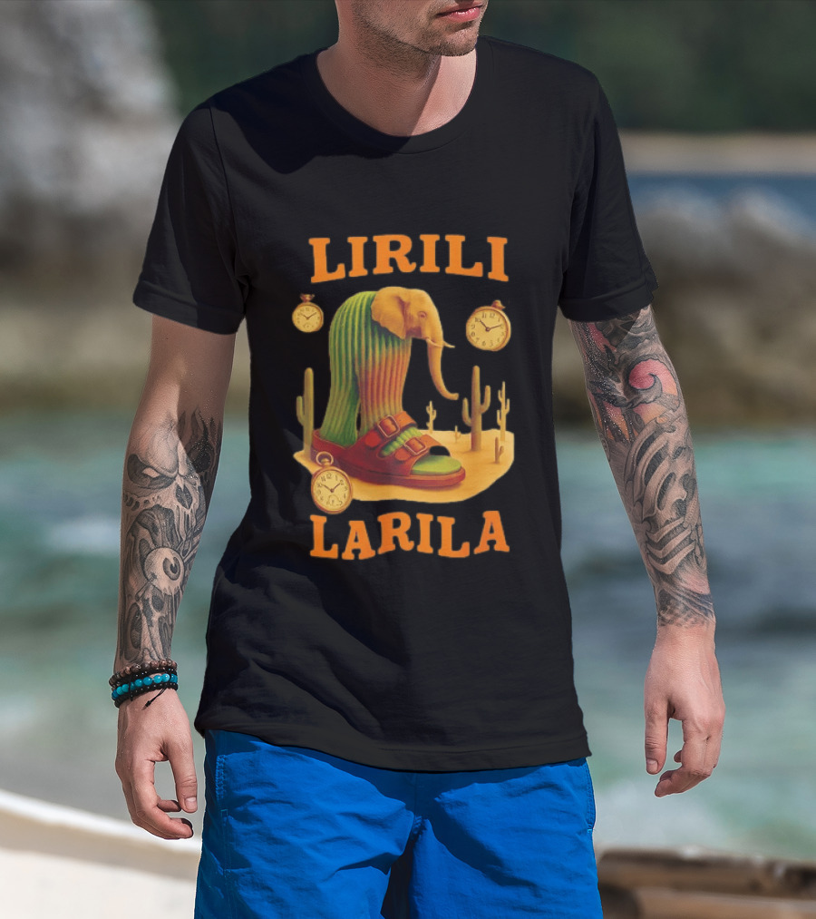 Lirili Larila Elephant Cactus Surreal Art Italian Brand T-Shirt