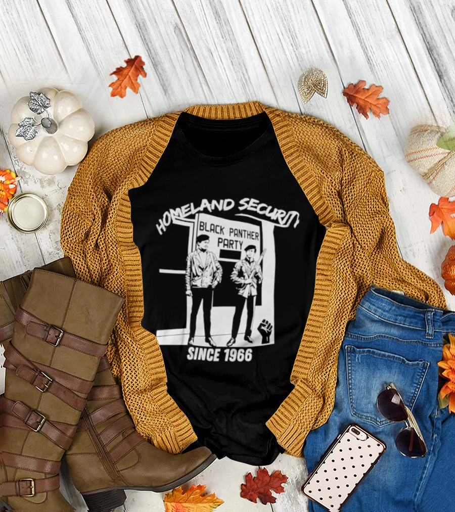 HomeLand Security Since 1966 Black Panther Party T-Shirt