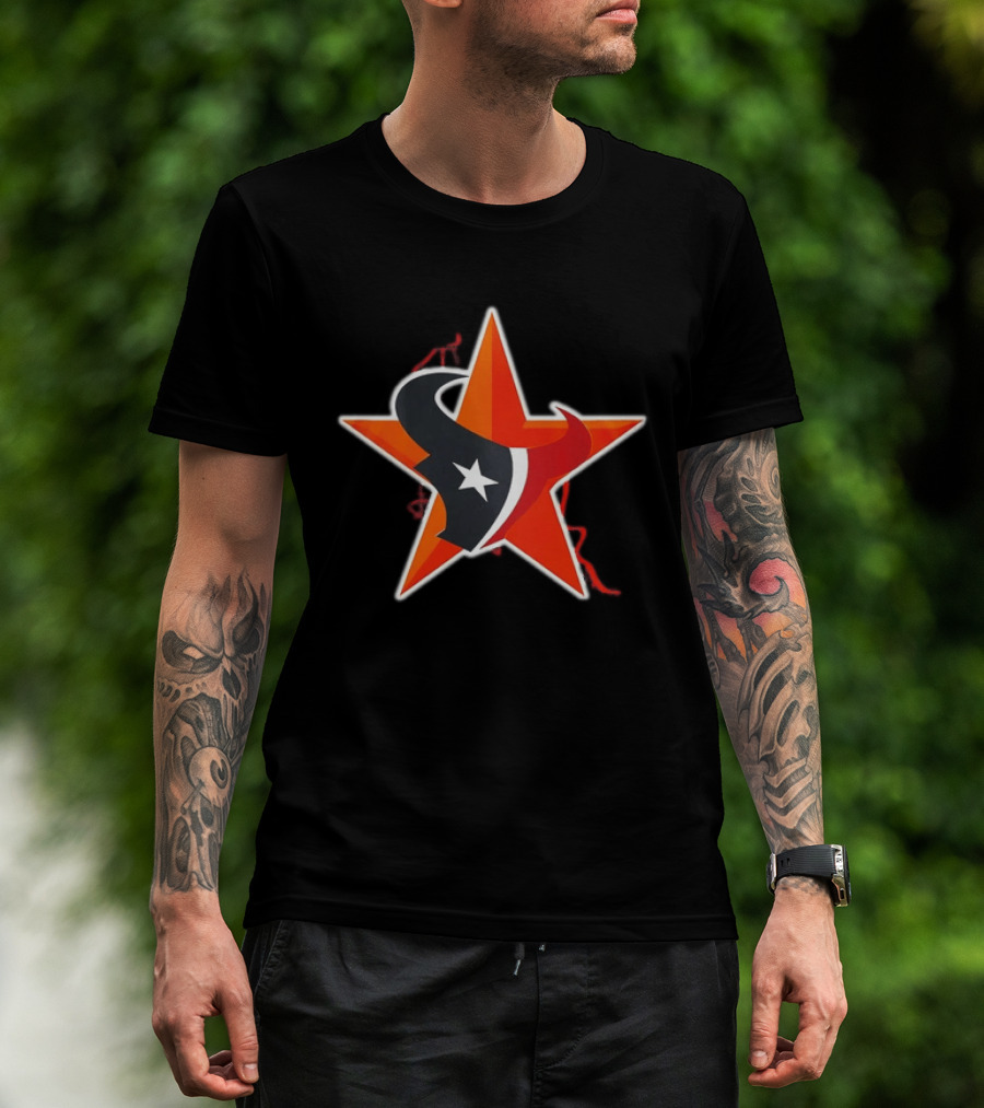 Houston Astros Texans Collaboration 2026 Star T-Shirt