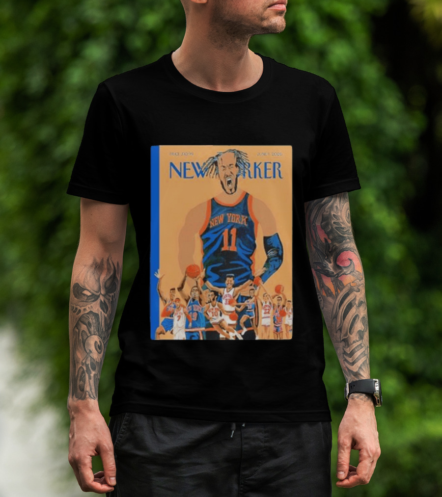 Jalen Brunson New York Knicks June 2026 New Yorker Edition Featuring Basketball Highlights T-Shirt