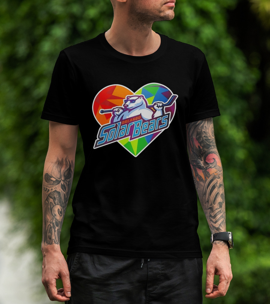 Orlando Solar Bears Pride Night 2026 Heart T-Shirt
