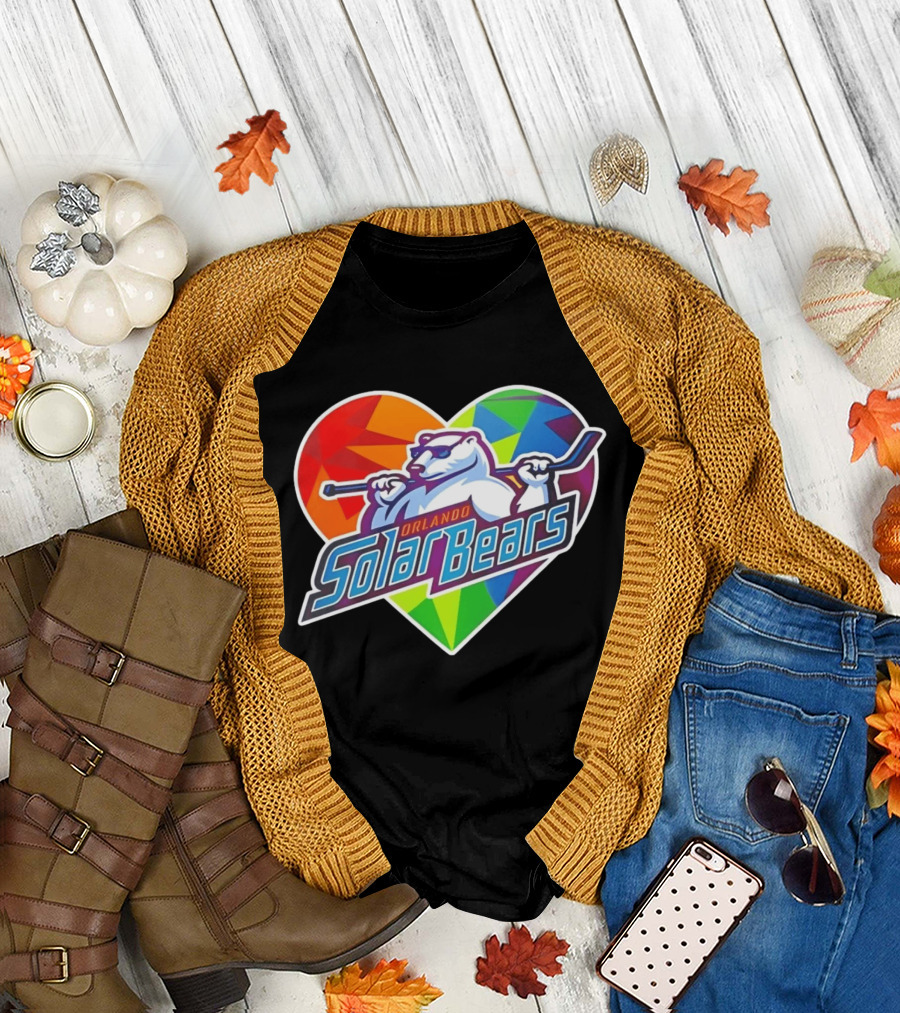 Orlando Solar Bears Pride Night 2026 Heart T-Shirt