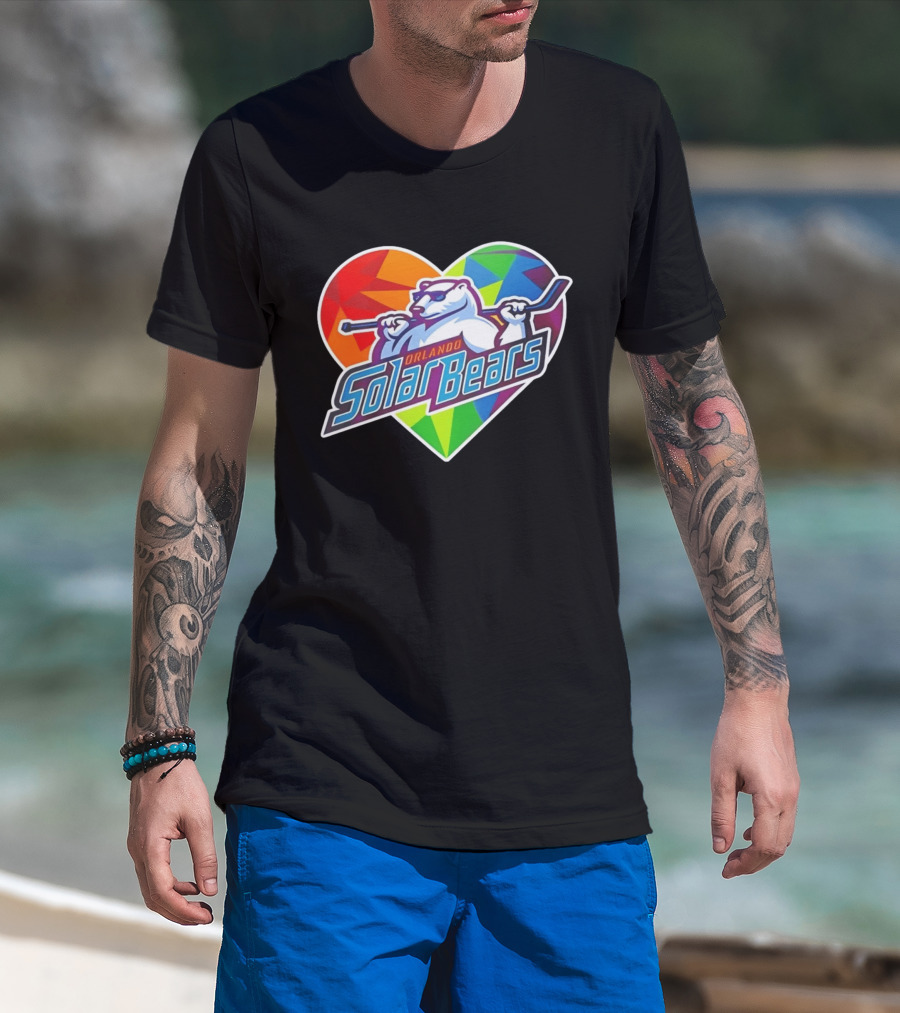 Orlando Solar Bears Pride Night 2026 Heart T-Shirt