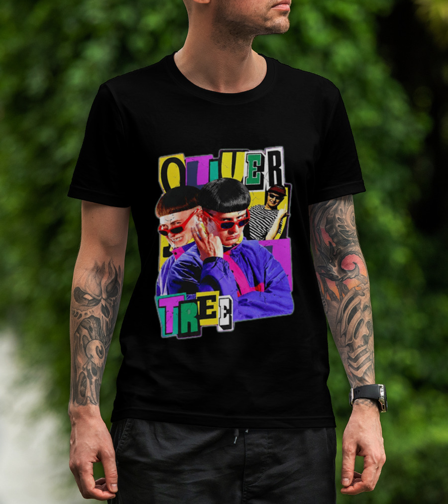 Oliver Tree 1993 2026 Memorial Collage With Retro Sunglasses T-Shirt