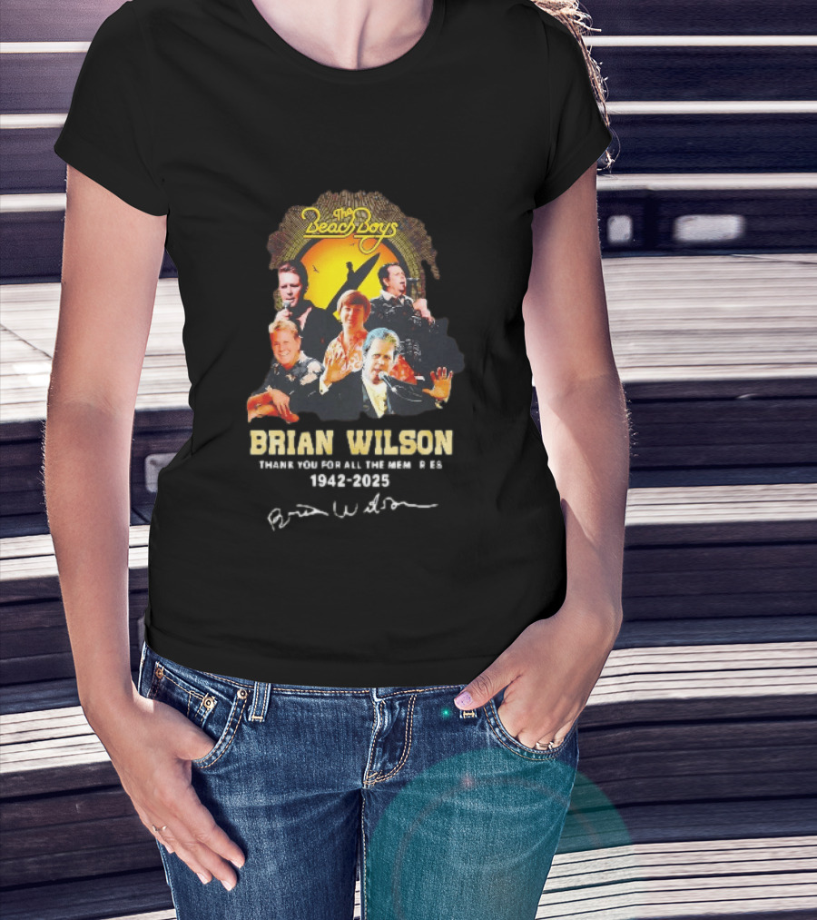 The Beach Boys Brian Wilson Thank You For All The Memories 1942 2026 T-Shirt