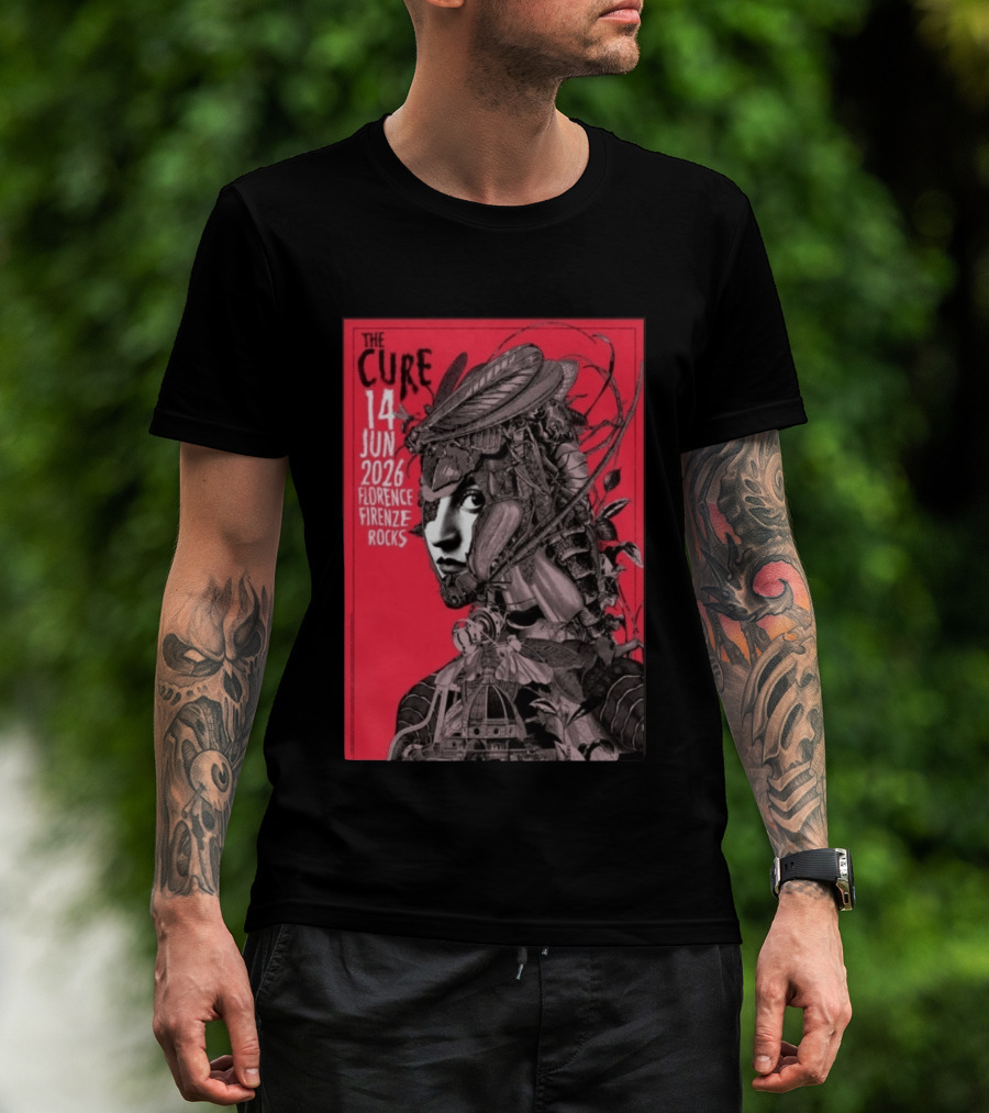 The Cure Florence Firenze Rocks June 14 2026 Festival T-Shirt