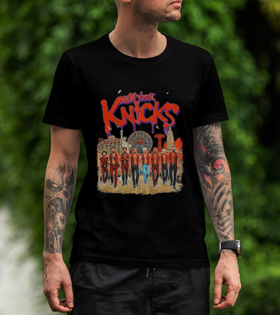New York Knicks NBA Warriors Wonder Wheel Coney Island T-Shirt