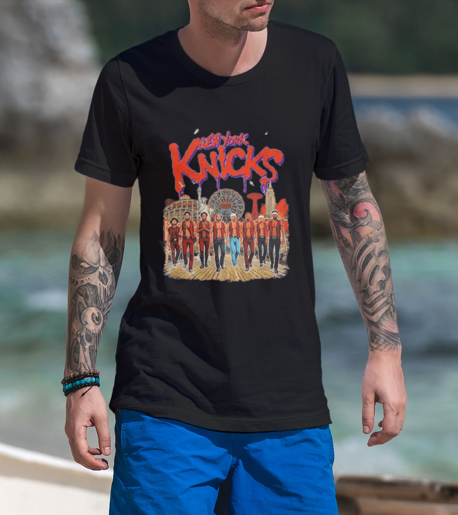 New York Knicks NBA Warriors Wonder Wheel Coney Island T-Shirt