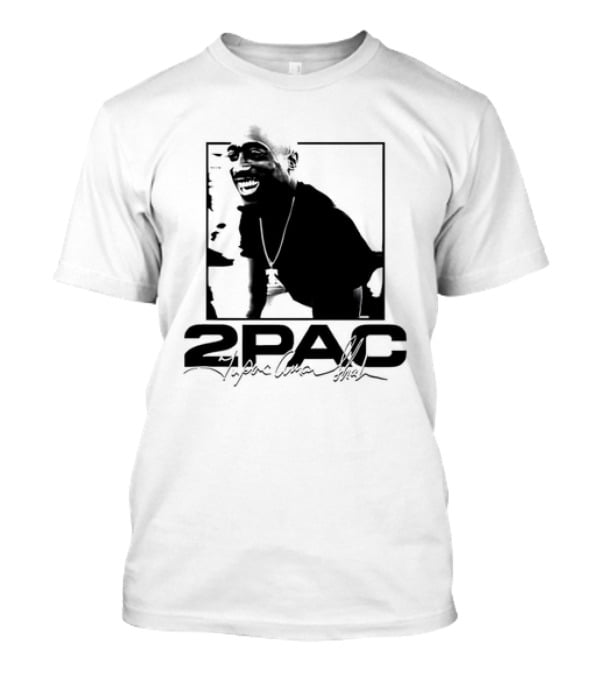 2pac Tupac Shakur Live And Die In LA Iconic Black And White T-Shirt