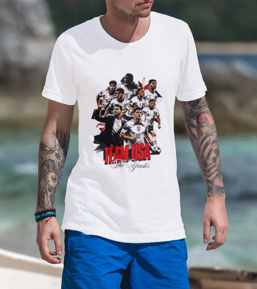 USMNT Christian Pulisic Mauricio Pochettino Team USA The Yanks T-Shirt