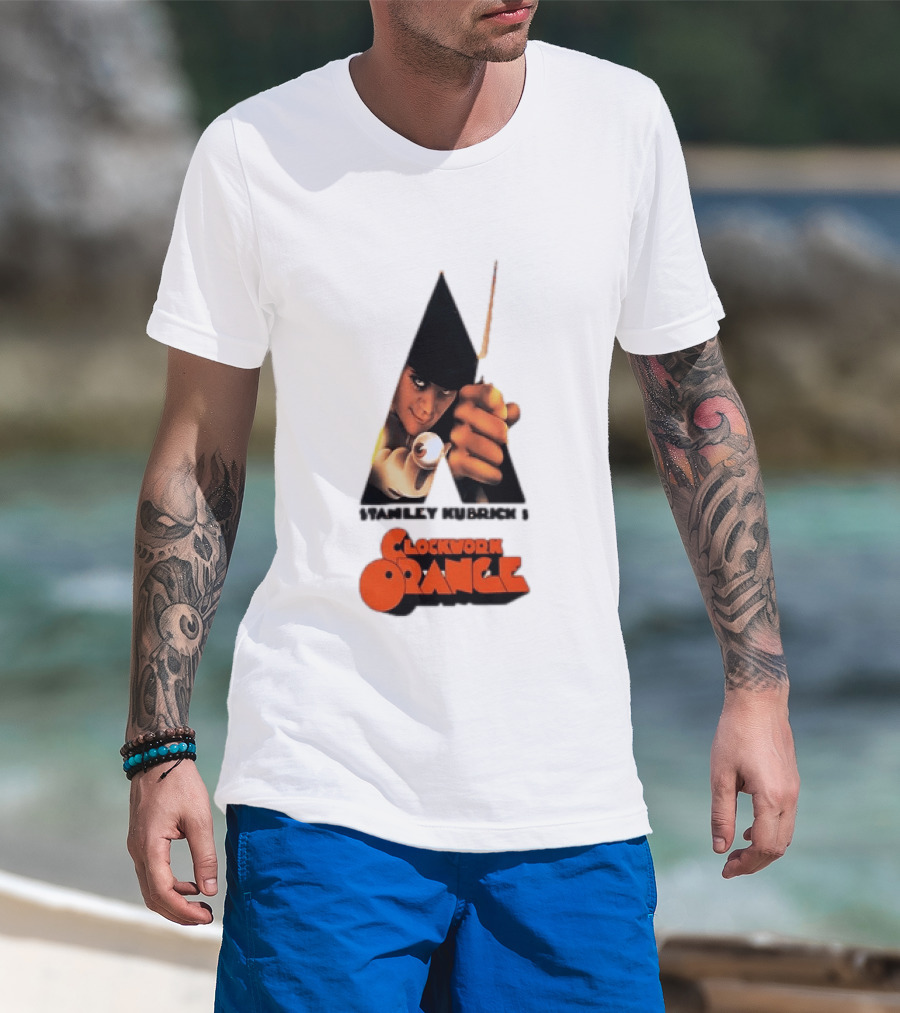 Stanley Kubrick's A Work Orange Alex DeLarge Iconic Film T-Shirt