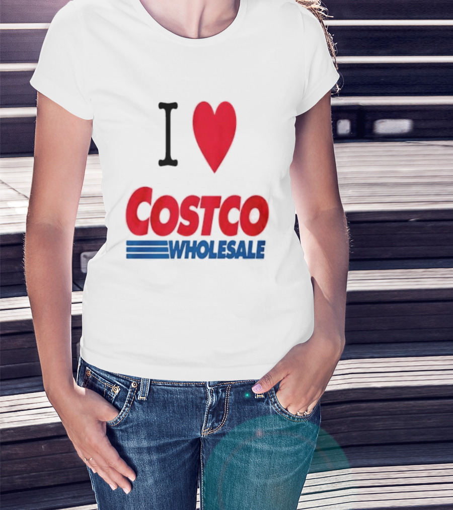 I Love Costco Wholesale Red Heart T-Shirt