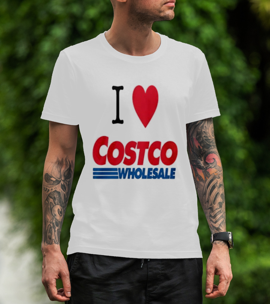 I Love Costco Wholesale Red Heart T-Shirt
