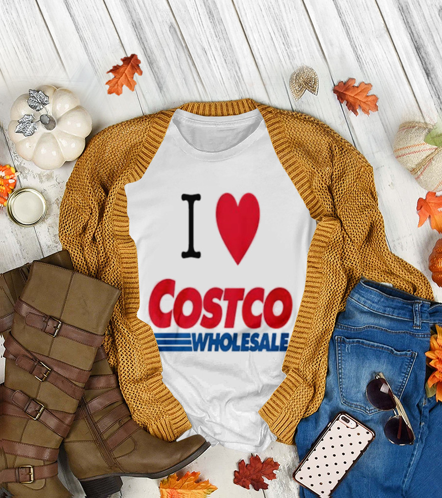 I Love Costco Wholesale Red Heart T-Shirt