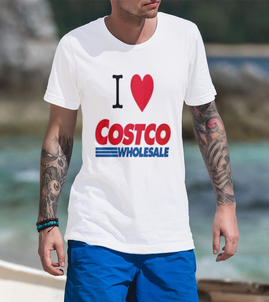 I Love Costco Wholesale Red Heart T-Shirt