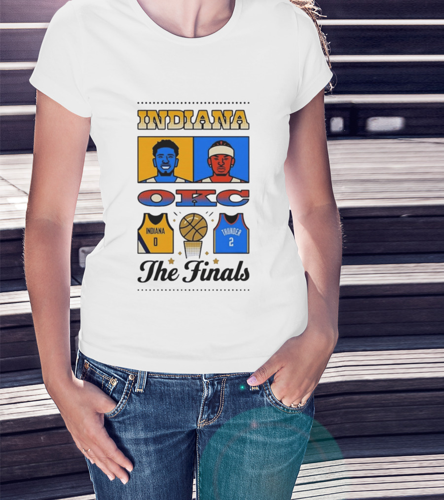 Indiana OKC Basketball The Finals Faceoff T-Shirt