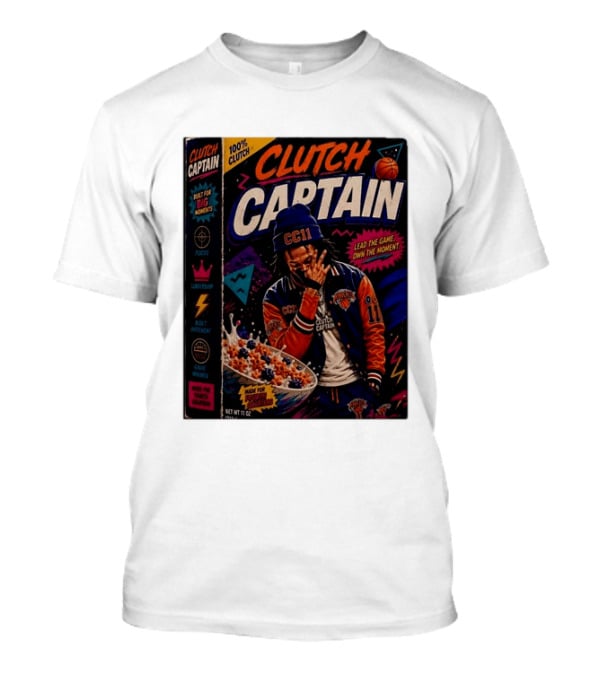 Jalen Brunson New York Knicks Clutch Captain Lead The Game Own The Moment 100% Clutch T-Shirt