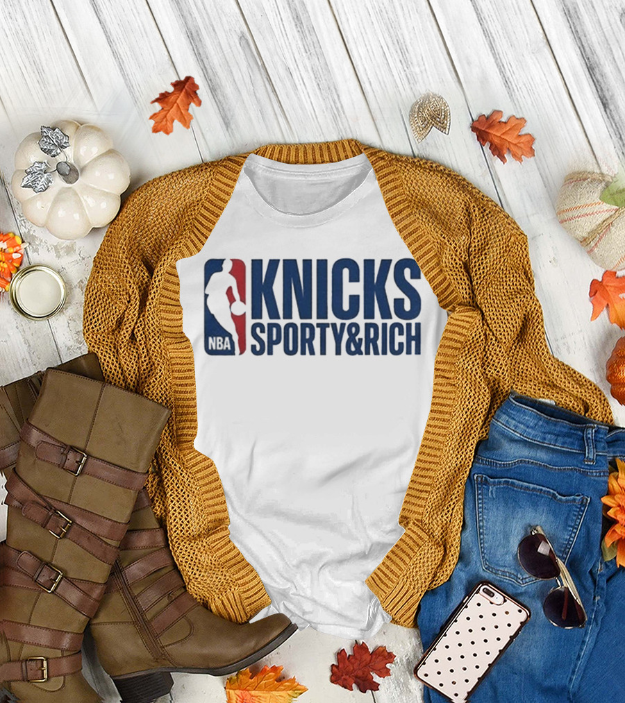Knicks NBA Sporty & Rich 2026 Collaboration T-Shirt