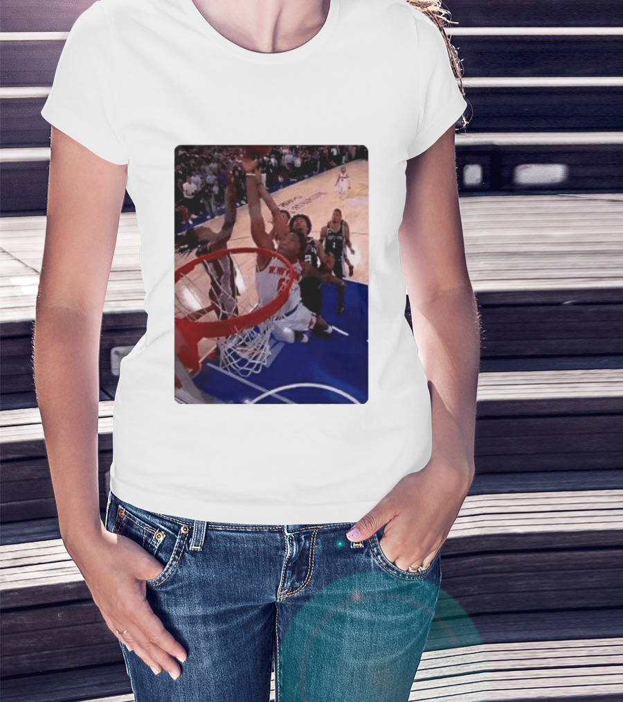 OG Anunoby Laocoon Knicks Game 4 Basketball Moment T-Shirt