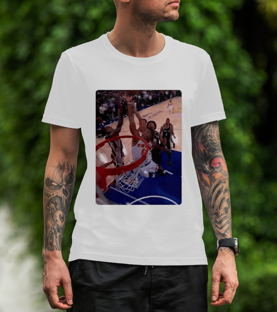 OG Anunoby Laocoon Knicks Game 4 Basketball Moment T-Shirt
