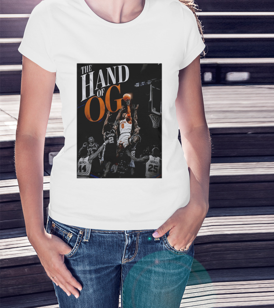 The Hand Of OG Anunoby New York Knicks NBA Basketball Player 2026 T-Shirt