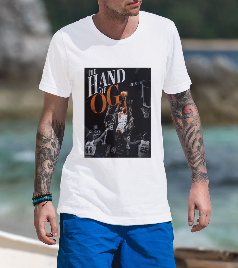 The Hand Of OG Anunoby New York Knicks NBA Basketball Player 2026 T-Shirt