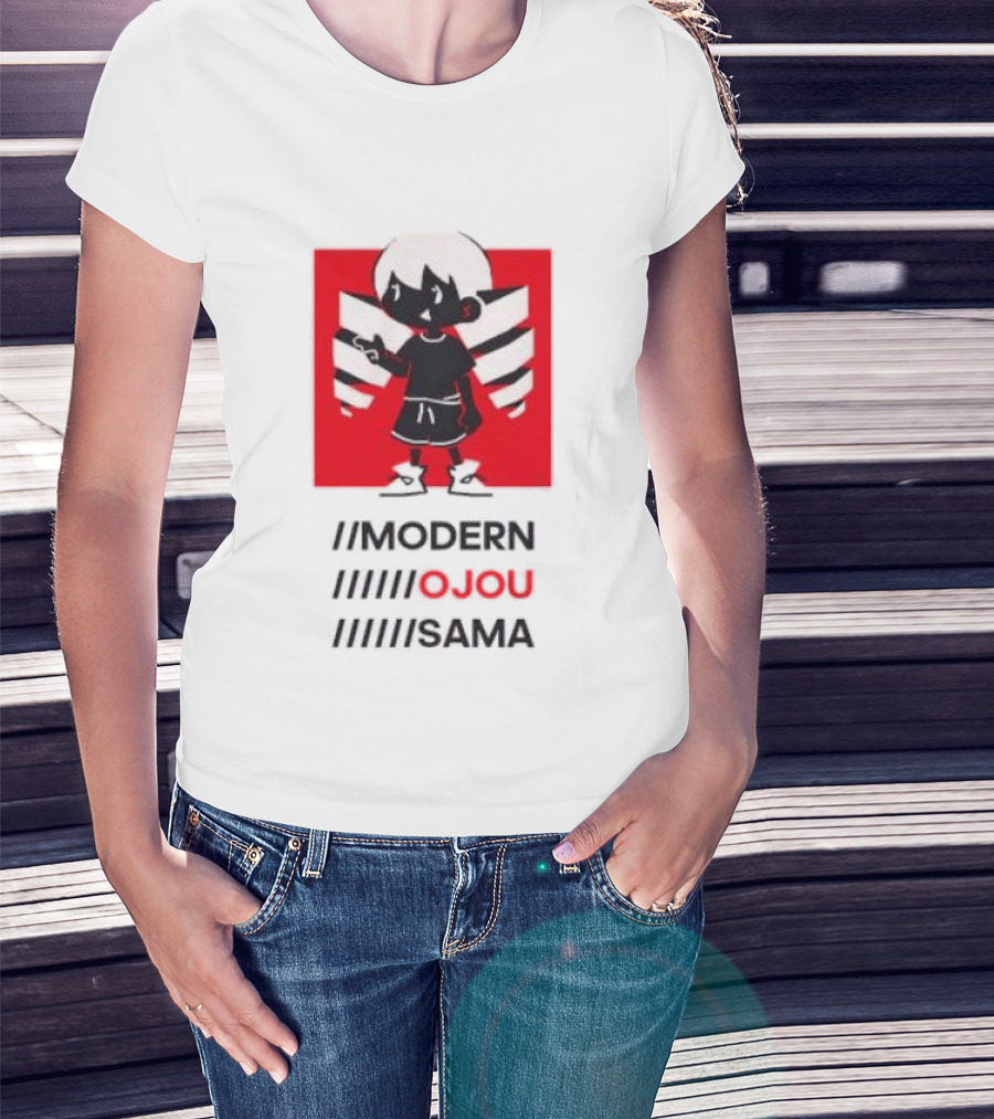 Modern Ojou Sama Character With Bold Hairstyle And Attitude T-Shirt