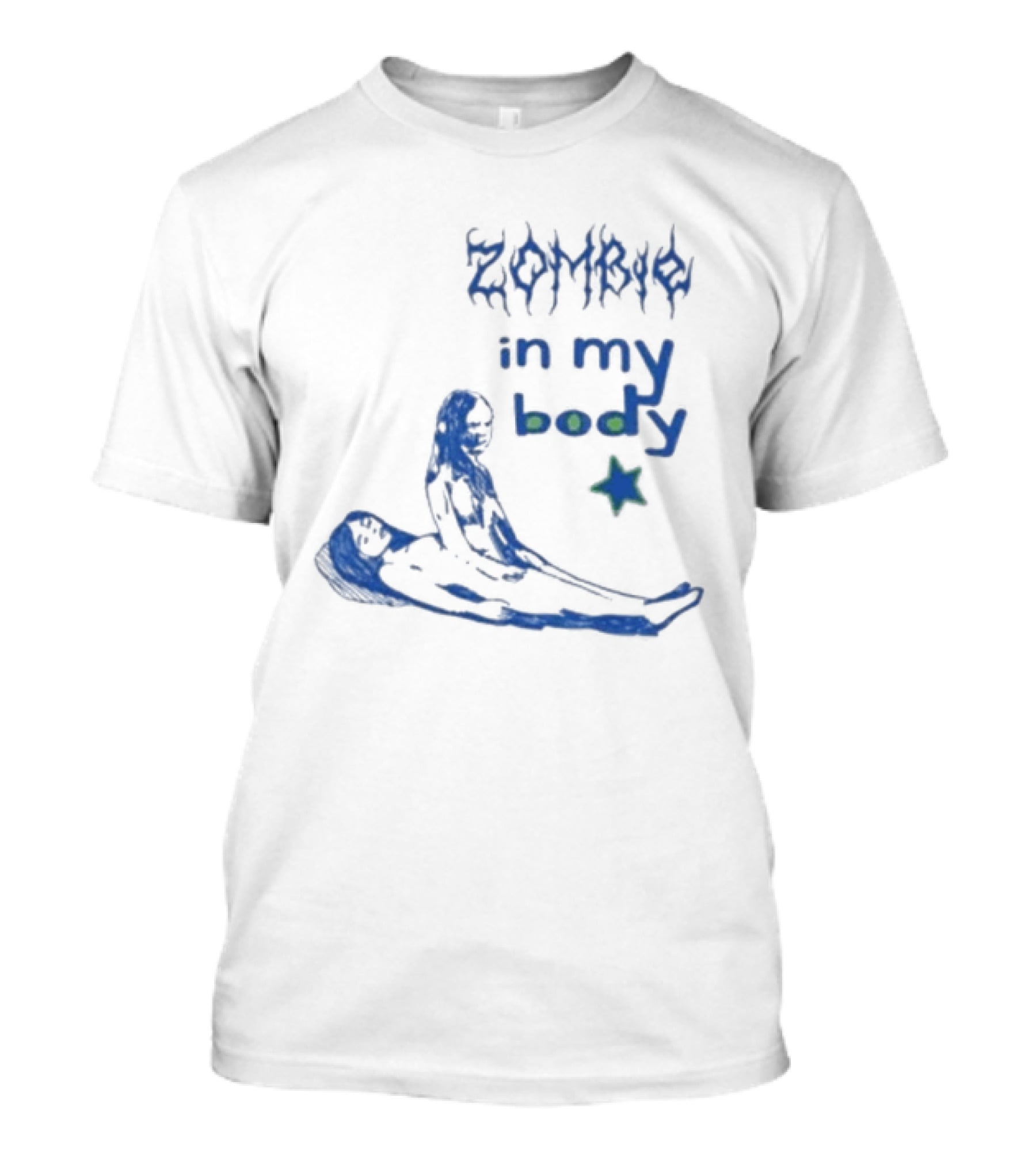 Olivia Rodrigo Zombie In My Body Blue Sketchy T-Shirt