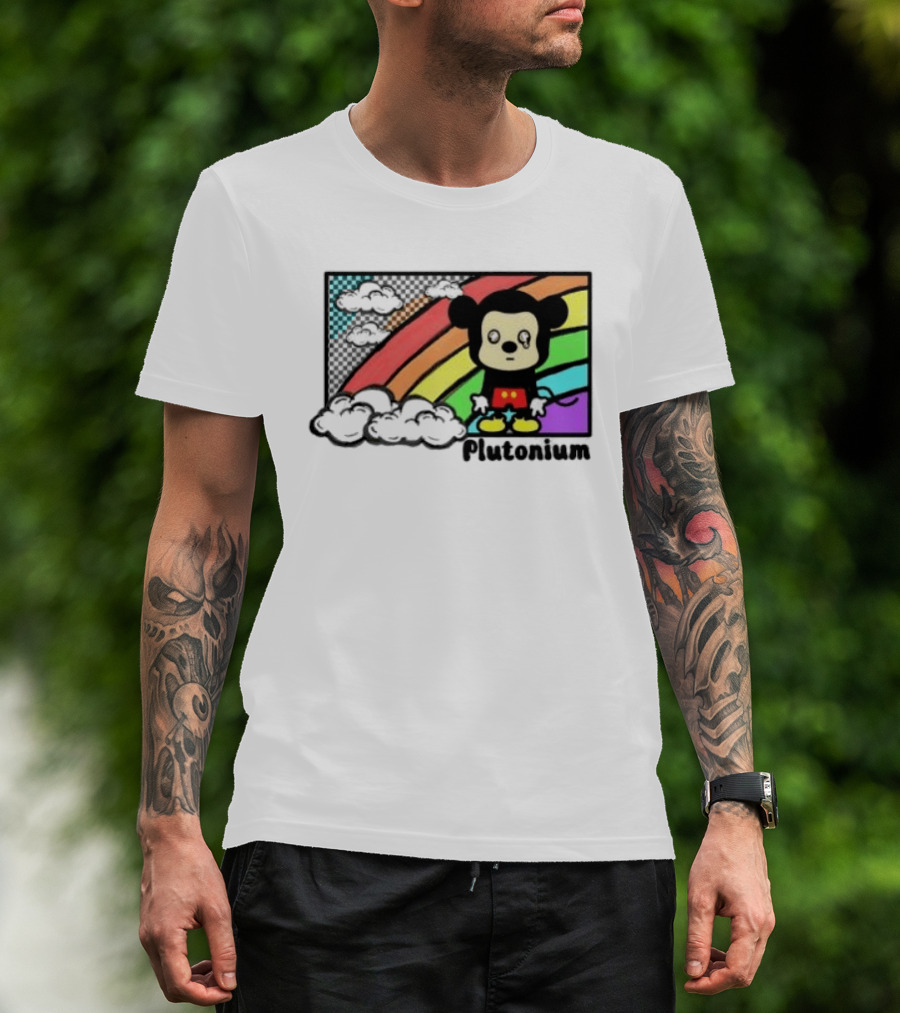Rainbow Tears Plutonium Pride Mickey Mouse T-Shirt