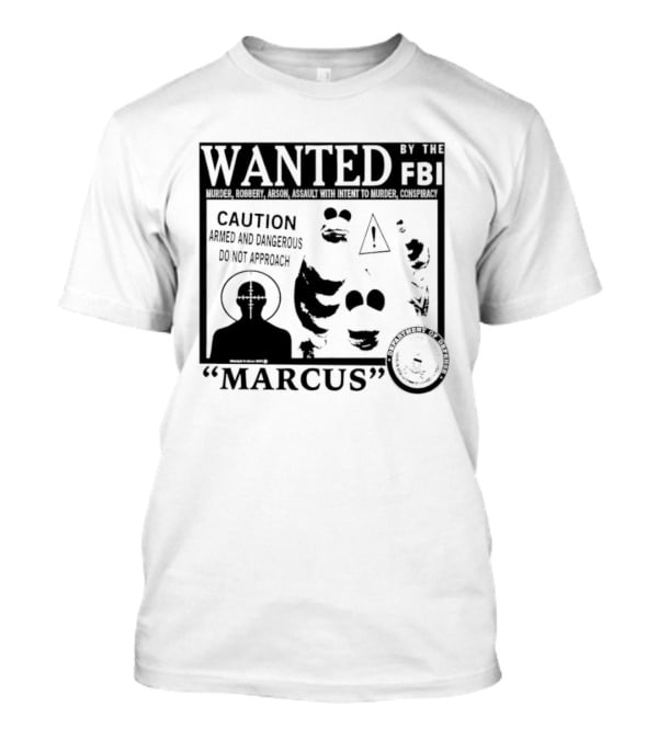 WANTED FBI Caution Marcus Cactus T-Shirt