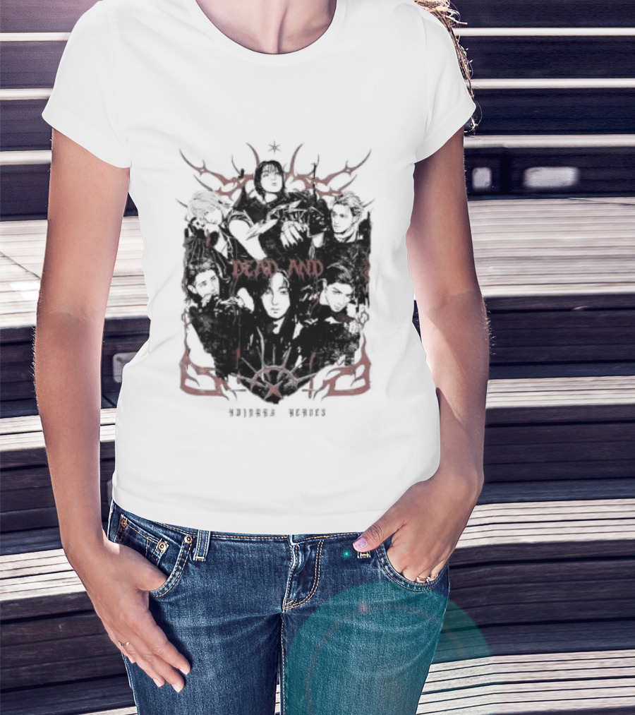 Xdinary Heroes Dead And Ordinary Heroes Dark Red Symbolic T-Shirt