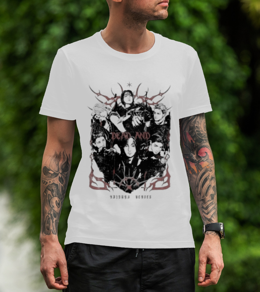 Xdinary Heroes Dead And Ordinary Heroes Dark Red Symbolic T-Shirt