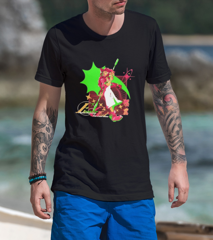 Aerith Gainsborough Final Fantasy VII Flower Girl Planet Protector Last Cetra Fantasy Art Nouveau T-Shirt