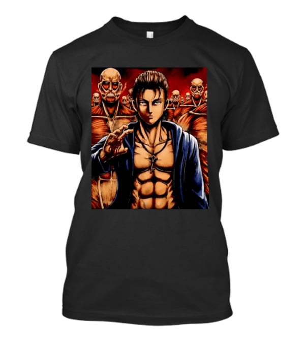 Eren Yeager The Rumbling Attack On Titan Colossal Titans Anime Scene T-Shirt