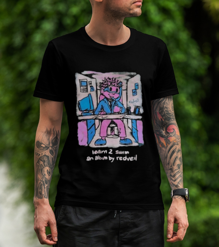 Learn 2 Swim An Album By Redveil Stylized T-Shirt