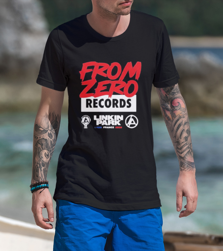 From Zero Records Linkin Park Lyon France 2026 T-Shirt