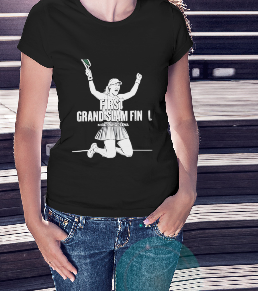 Mirra Andreeva First Grand Slam Final Celebration T-Shirt