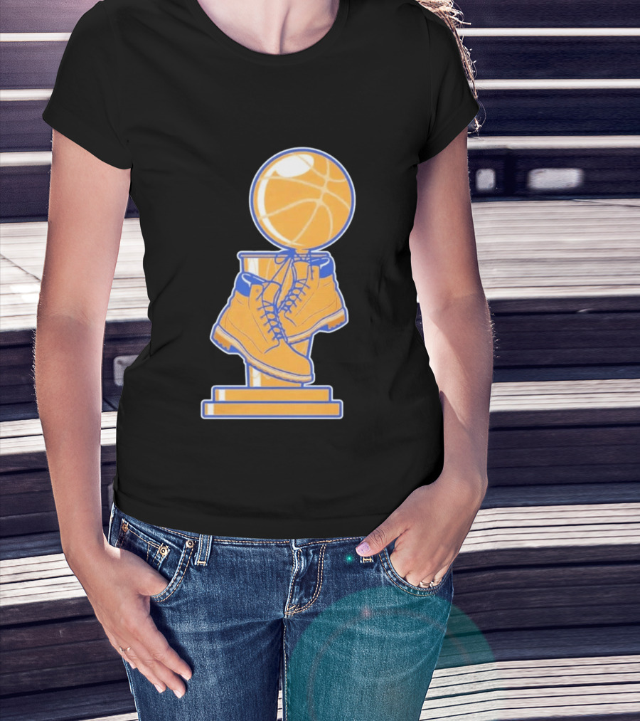 NY Basketball Trophy Timberland Boots T-Shirt