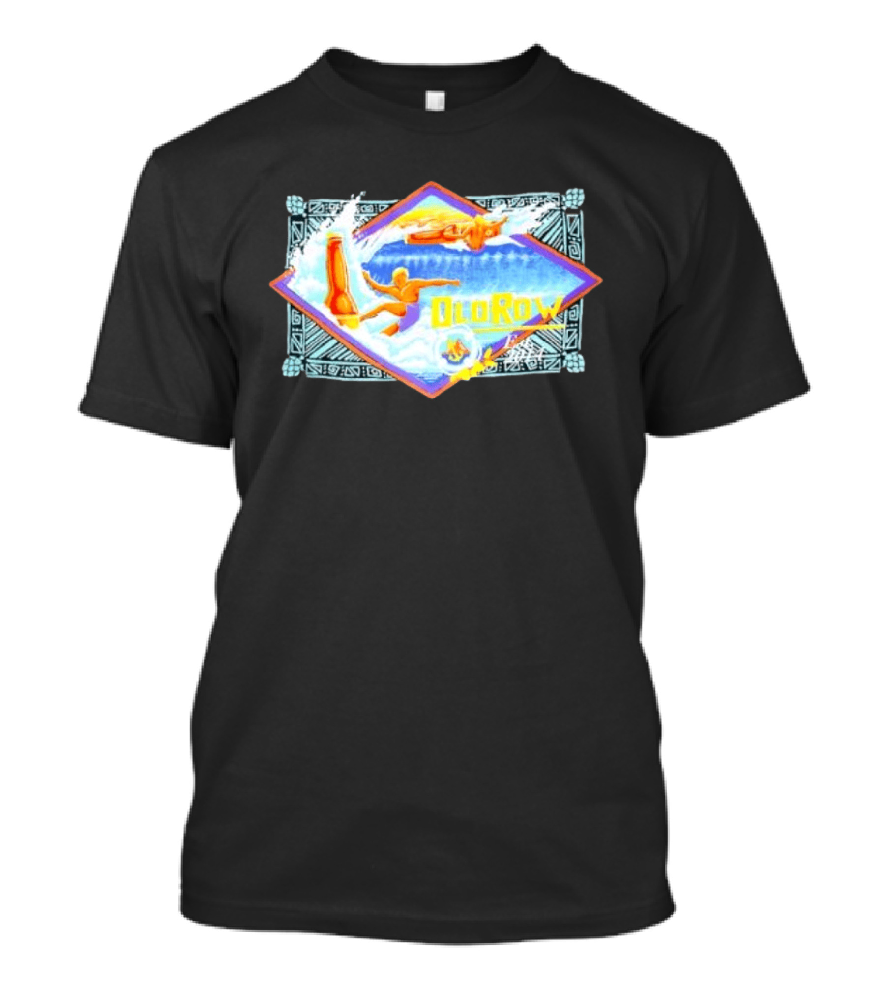 Old Row Surfing Beer Bottle Wave Coastal Beach Life Ocean 2014 T-Shirt