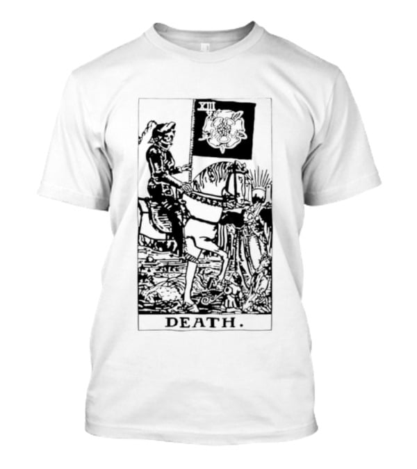 Death Rider Tarot Card Major Arcana XIII Skeleton Horseback T-Shirt