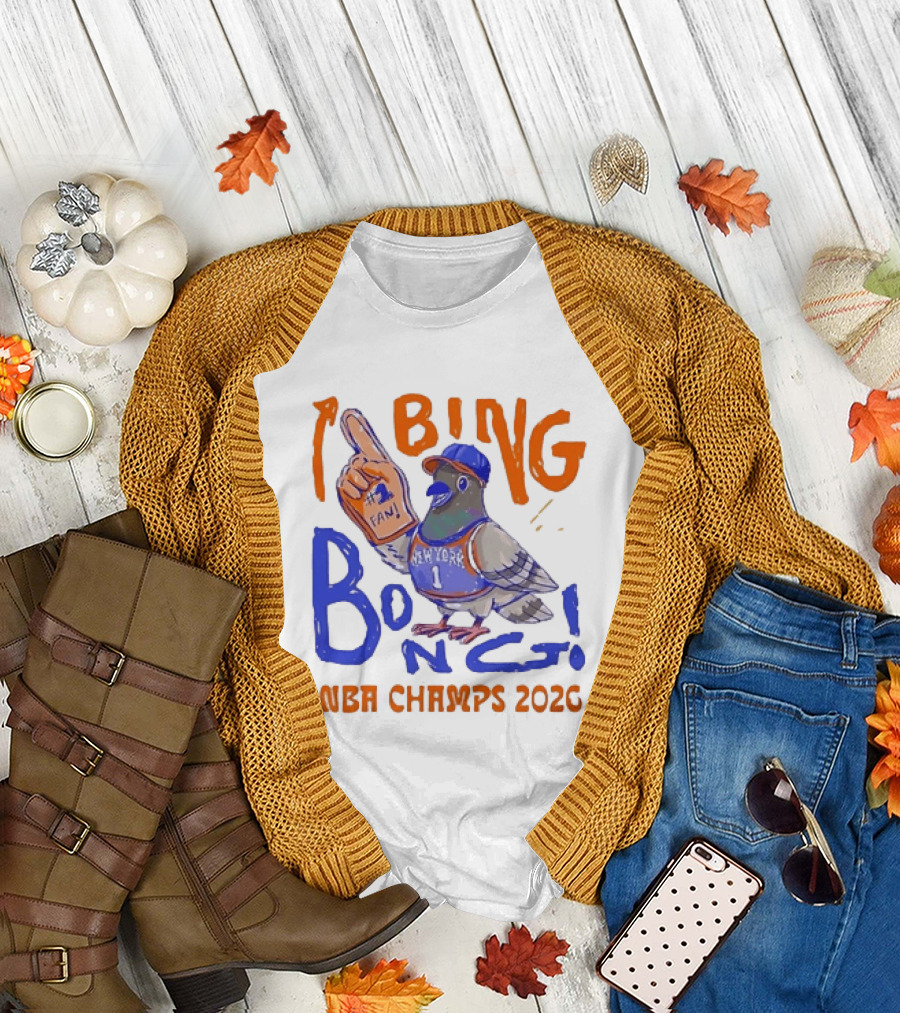 New York Pigeon BING BONG #1 Fan NBA Champs 2026 T-Shirt