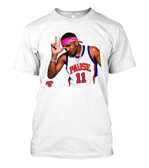 Pause Brunson 11 New York Knicks Basketball Icon Nodoka T-Shirt